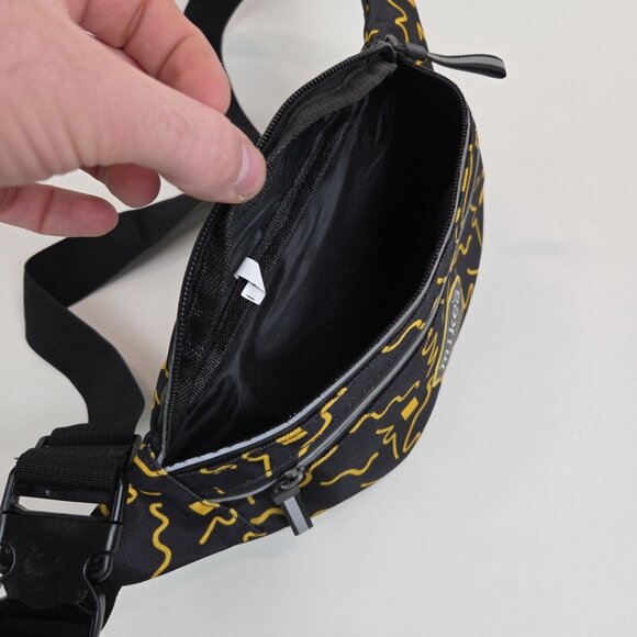 Mike's Hard Lemonade Fanny Pack Waist Adjustable Black Yellow Belt - Picture 7 of 10